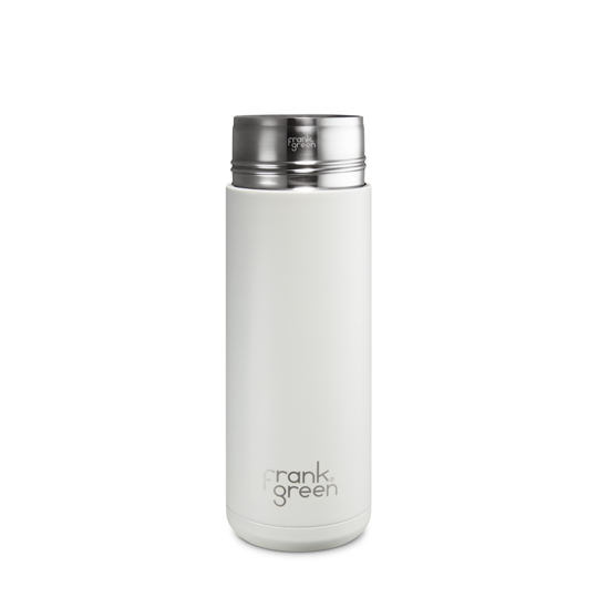 FRANK GREEN X ONE2ONE STUDIO Reusable Stainless Steel Bottle in Coconut White