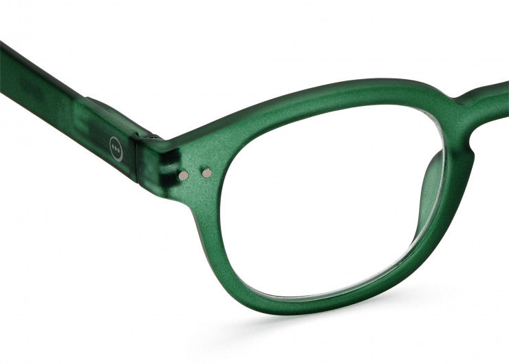 READING GLASSES #C GREEN CRYSTAL