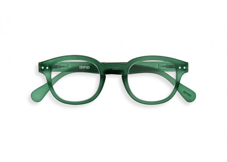 READING GLASSES #C GREEN CRYSTAL