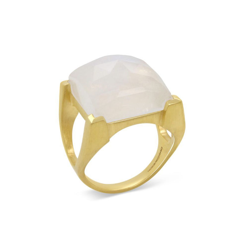 PLAZA RING GOLD WITH MOONSTONE