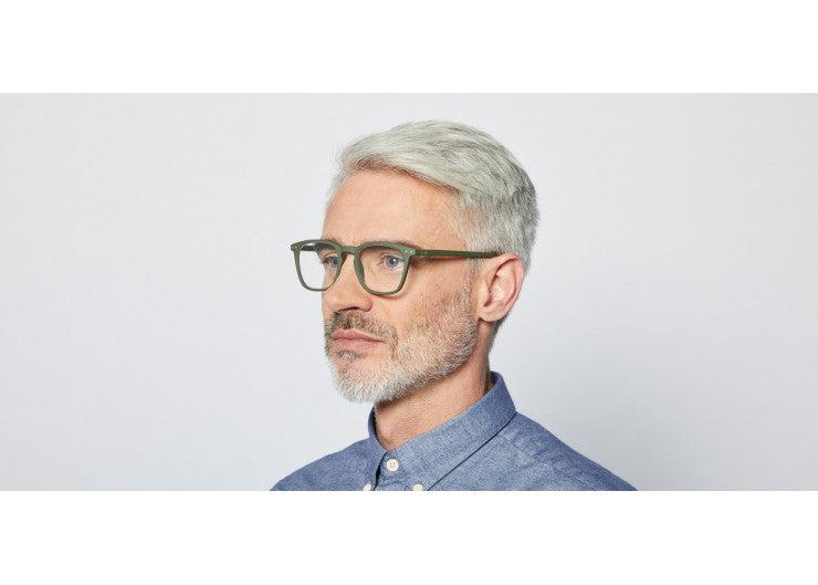 READING GLASSES #E KAKI GREEN