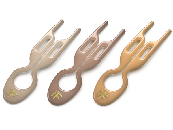 Nº 1 HAIRPIN - THE PARIS COLLECTION - Soft Beige, Satin Sand, Smooth Caramel