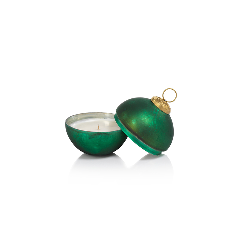ORNAMENT BALL SCENTED CANDLE MATT GREEN - SIBERIAN FIR