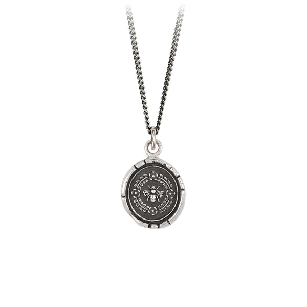 STERLING SILVER TALISMAN NECKLACE - HONEYBEE