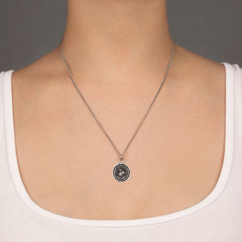 STERLING SILVER TALISMAN NECKLACE - NOTHING IS IMPOSSIBLE