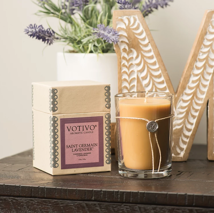 ST GERMAIN LAVENDER CANDLE 6.8OZ